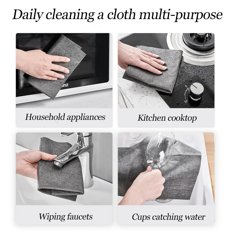 serviette nettoyage microfibre gris moderne 20x30cm 30x30cm 30x40cm 12pièces respectueux environnement