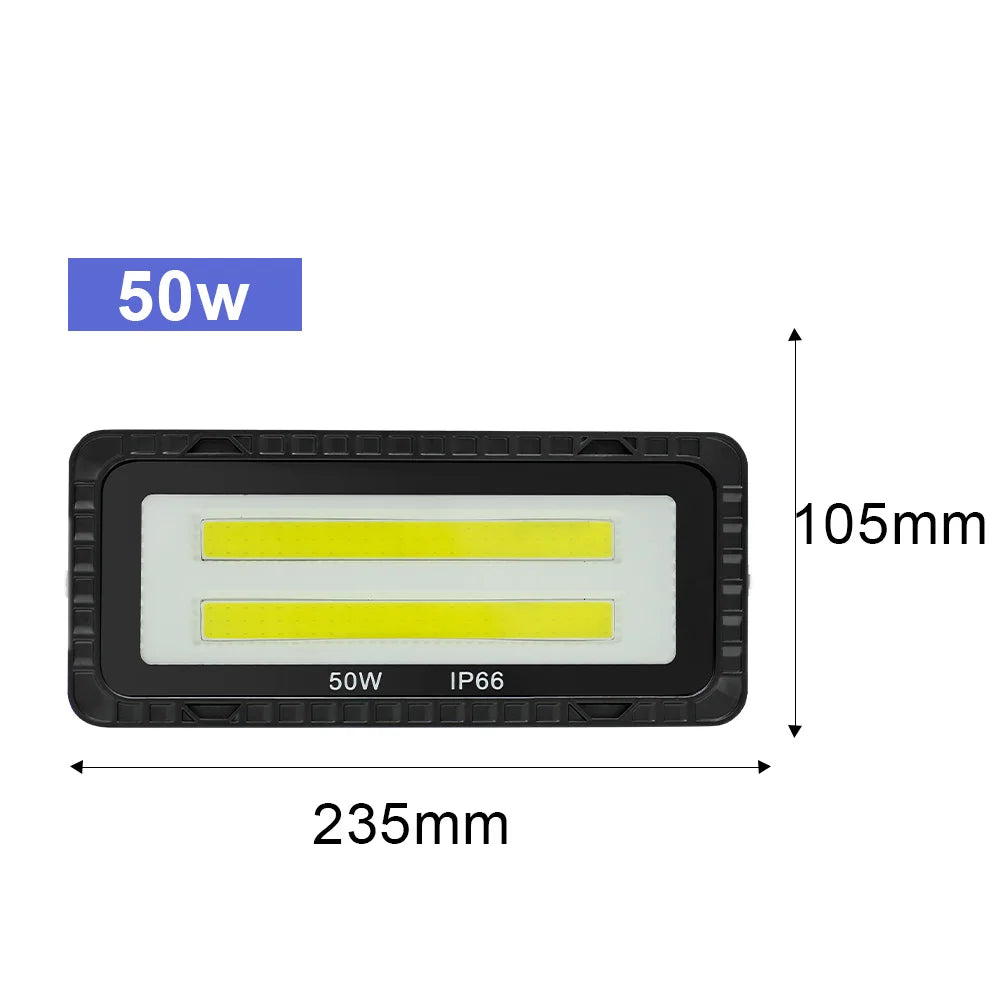 projecteur led 220v ip66 étanche 50w 100w 200w moderne noir aluminium