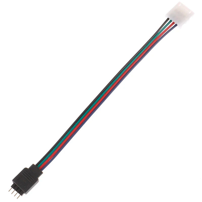 connecteurs câble led rgb noir blanc adaptateur secteur moderne quatre broches