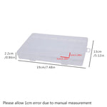 boîtes rangement transparentes empilables colorées poignée moderne 14.8cm 14.8cm 12.3cm