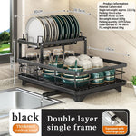étagère vaisselle moderne métal noir clips assiettes verres coupelles cuillères couteaux planche découper