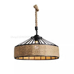 lampe suspendue industrielle corde tressée noir beige ampoule e27 métal opaqueness rustic