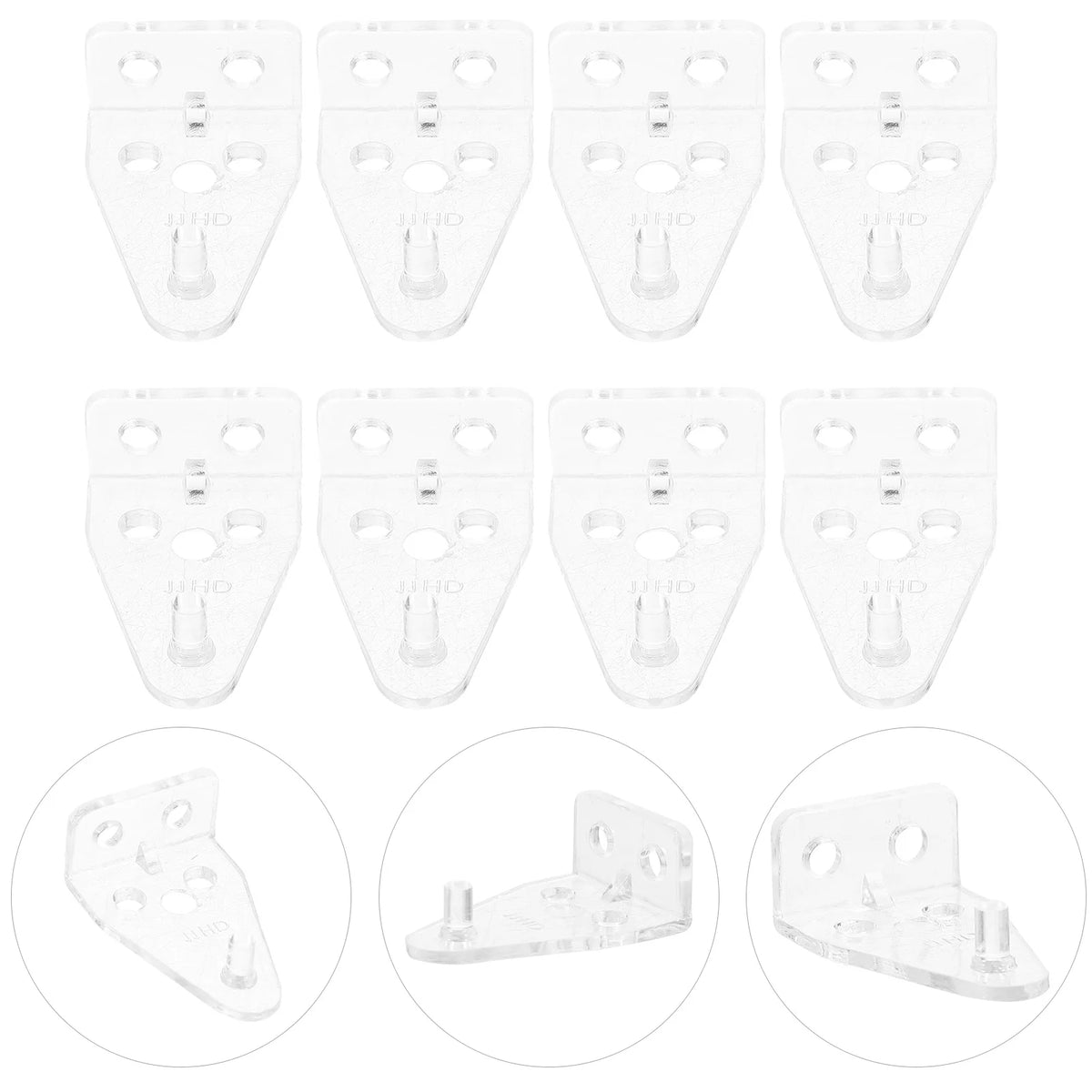 accessoires fenêtres volets clips transparents modernes fixations plats lisses robustes utilisation facile