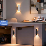 lumière led applique murale moderne étanche ip65 18w blanc noir adhésiveextérieur
