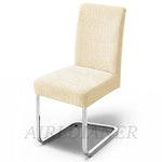 housse chaise gris feuilles moderne élastique polyester extensible mariage banquetôtel salle manger