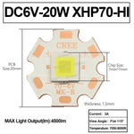 diodes led 3v 6v 12v 2000lm 4500lm blanc froid 7000k 6000k 7x7mm modernes 3a