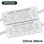 transformateur alimentation led 250ma 300ma 12v 24v 36v isolation stable électronique blanc connecteurs
