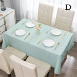nappe table carreaux beige verte rose moderne minimaliste imperméable anti poussière facile nettoyage intérieur