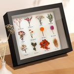 cadre photo contemporain fleurs séchées lettres décoratives noir blanc beige pouces pouces 10 pouces