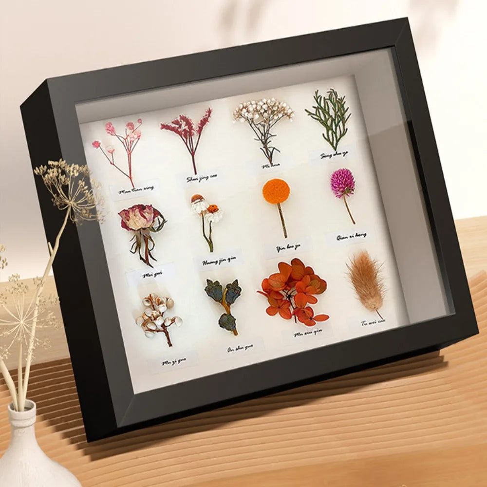 cadre photo contemporain fleurs séchées lettres décoratives noir blanc beige pouces pouces 10 pouces