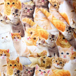 tissu polyester chats motif moderne rose clair bricolage couture quilting artisanal rapide respirant environnement