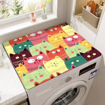 tapis séchage moderne chatons mignons gris noir blanc anti dérapant