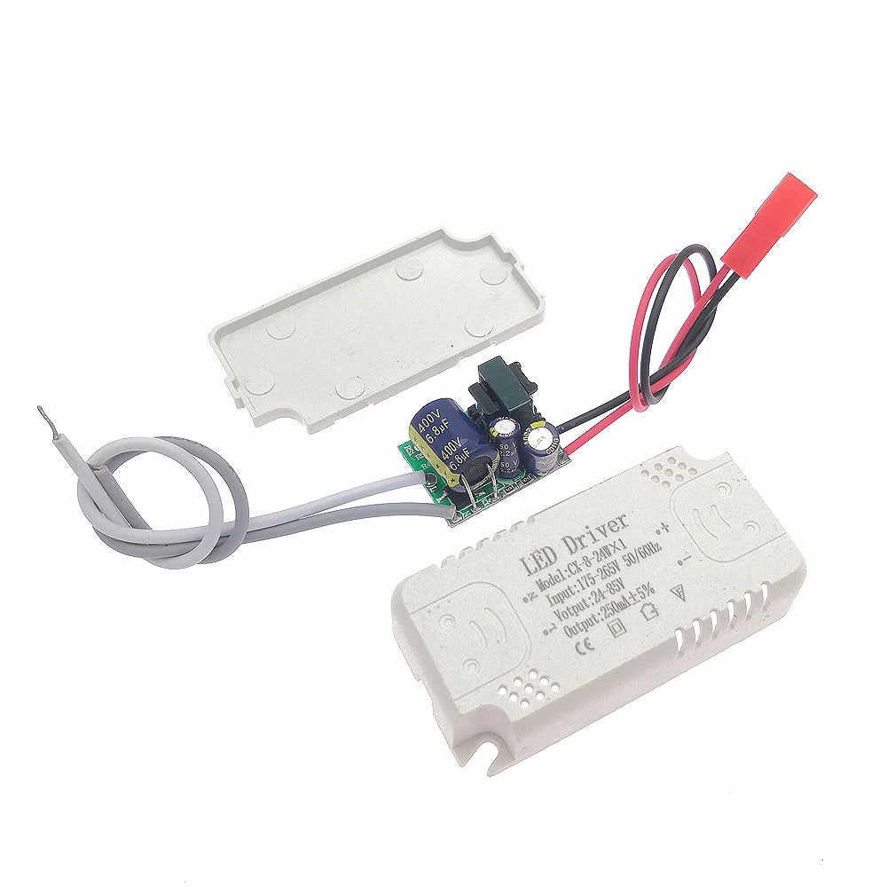 pilote led driver adhésif câble blanc noir 250ma 2540w 5075w 220v moderne fonctionnel