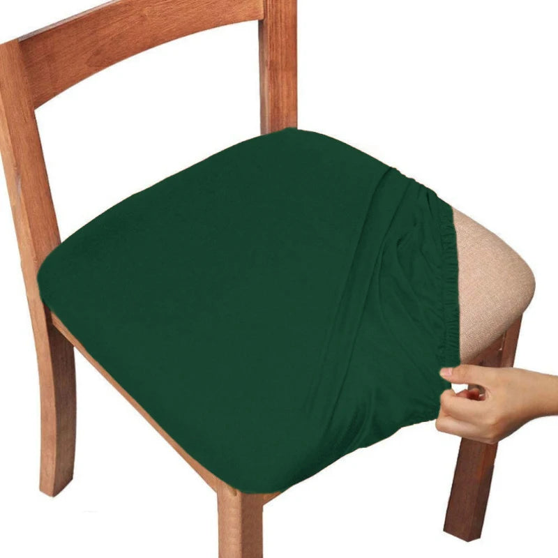 housses chaise modernes élégantes uni gris bleu marine beige bordeaux vert foncé lavables