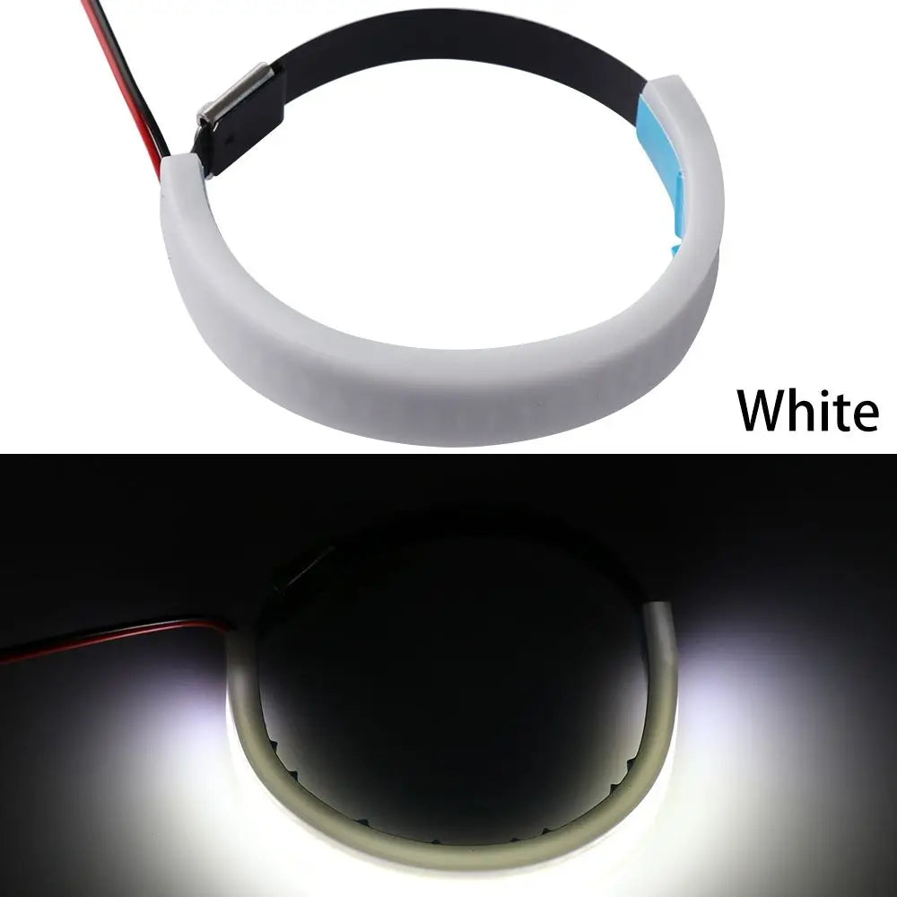 bracelet lumineux moderne couleur blanc bleu rouge jaune clips métalliques 25cm 13.3cm 1.2cm led
