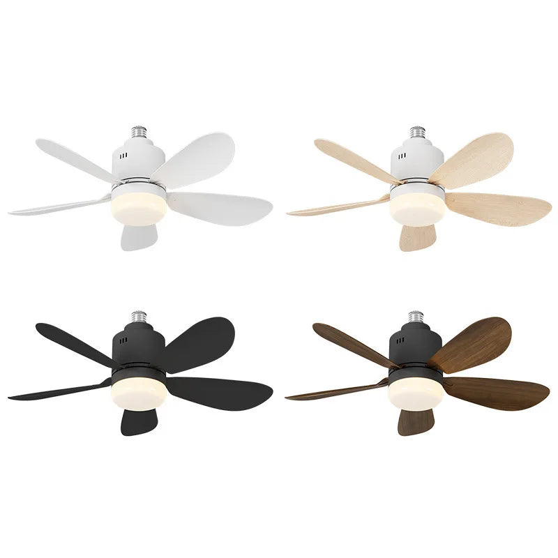 ventilateur moderne led éclairage télécommande noir blanc bois clair certifié vde ul rohs