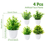 plantes artificielles feuilles vertes pot moderne décoration extérieure ornement dense foliage