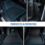tapis sol coffre tesla model model noir antidérapant 3d fibre synthétique fibre naturelle environnement
