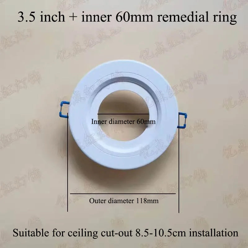 anneau réduction spot led blanc moderne cadre extérieur éclairage intérieur moderne