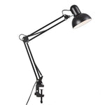 lampe moderne articulée noir blanc flux lumineux faible clip table flexible étude chambre