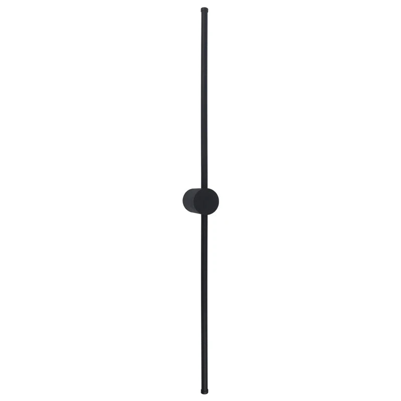 lampe murale led moderne noire 40cm 60cm 80cm 100cm 120cm aluminium