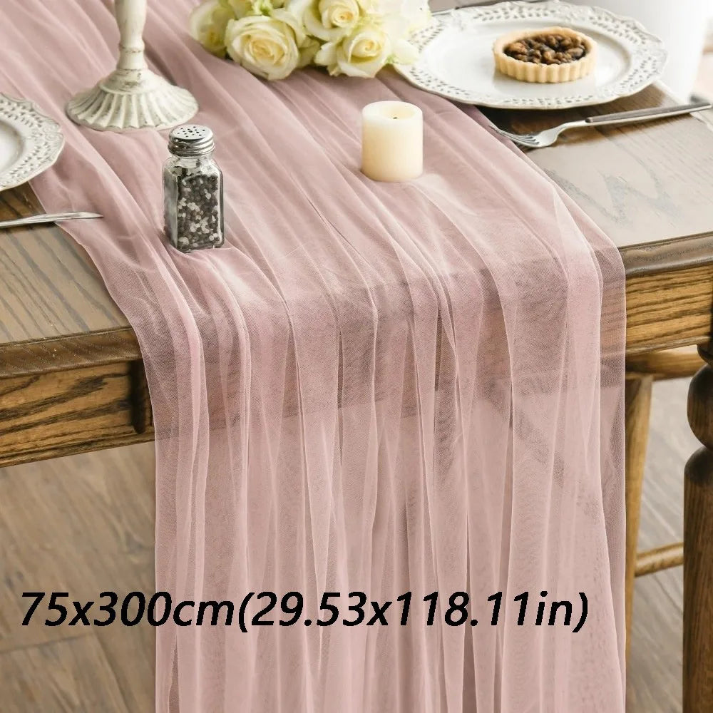 table table polyester plissé rose pâle vert foncé blanc violetclair beige classique festive fleuri