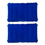 coussin gonflable voyage bleu rouge gris confortable portable valve gonflage