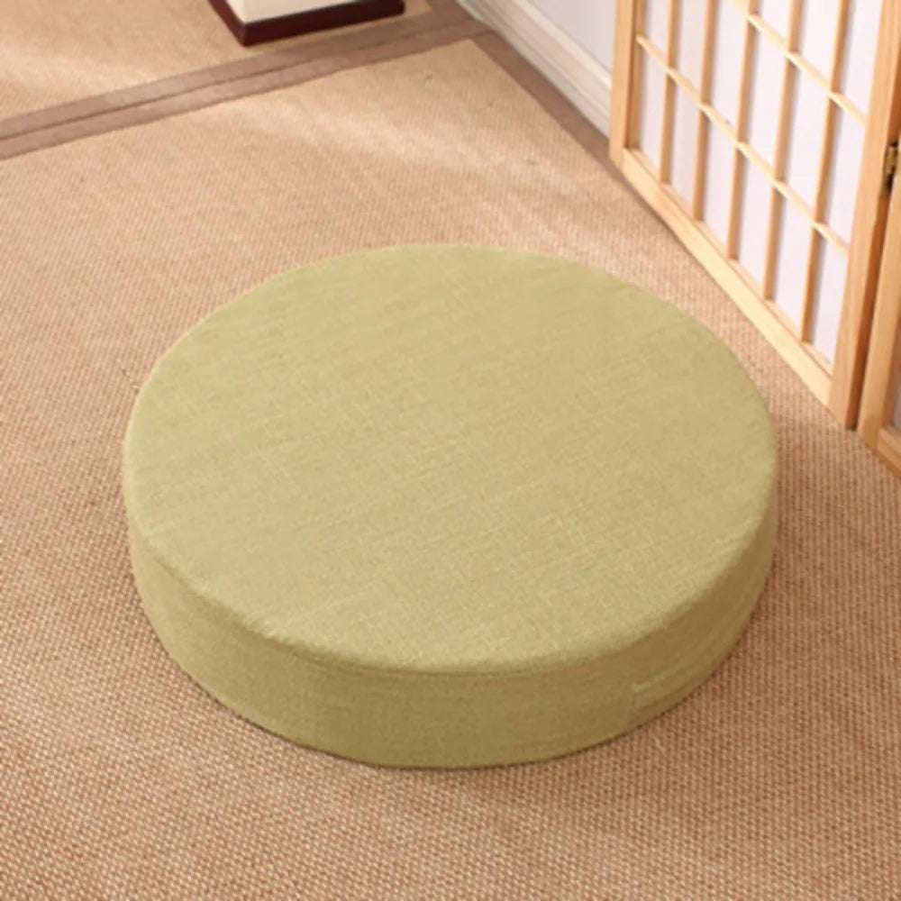 coussin sol tissu lin rouge gris bleu beige marron violet vert moderne minimaliste adhésif