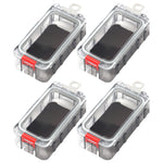 boîtes pêche transparentes accessoires carpe outils hameçons leurre pratique compactes boucle verrouillage paillettes crochets