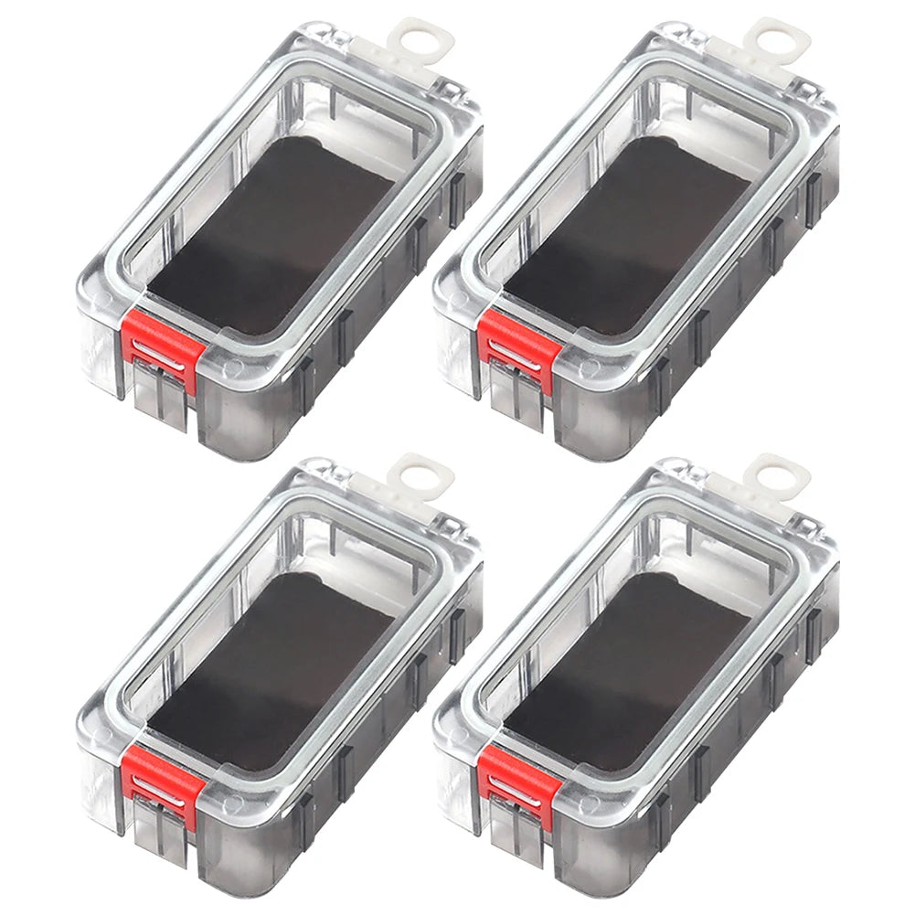 boîtes pêche transparentes accessoires carpe outils hameçons leurre pratique compactes boucle verrouillage paillettes crochets