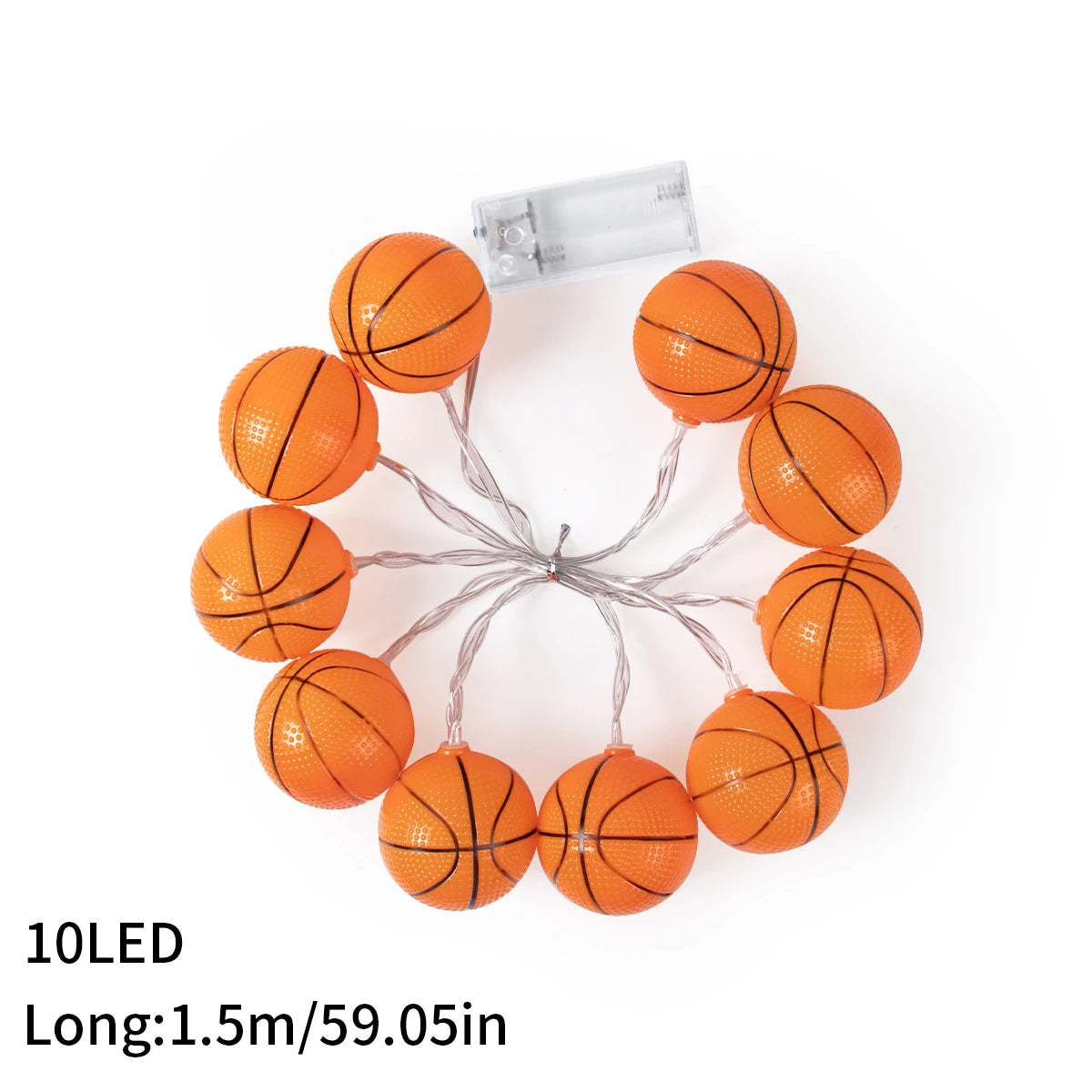 guirlande lumineuse sportive ballons football basketball leds festives chambre enfantsDecorationThèmeFeteAnniversaire