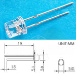 diodes led rouge rose orange blanc chaud bleu transparentes modernes 100pcs