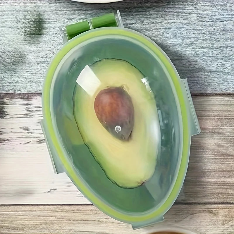 boîtes avocats vertes réutiliables plastique moderne couvercle flip top poignées