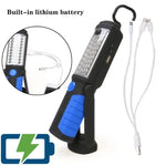 lampe torche pliable rechargeable led rouge bleu anti dérapante moderne résistante choc