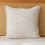coussin beige motif citrouilles moderne opacité 100 polyester tufted 45x45cm décoration maison canapé chaise