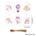 décoration fête licorne stickers autocollants toppers cupcakes bannières étiquettes colorées enfants illustrations