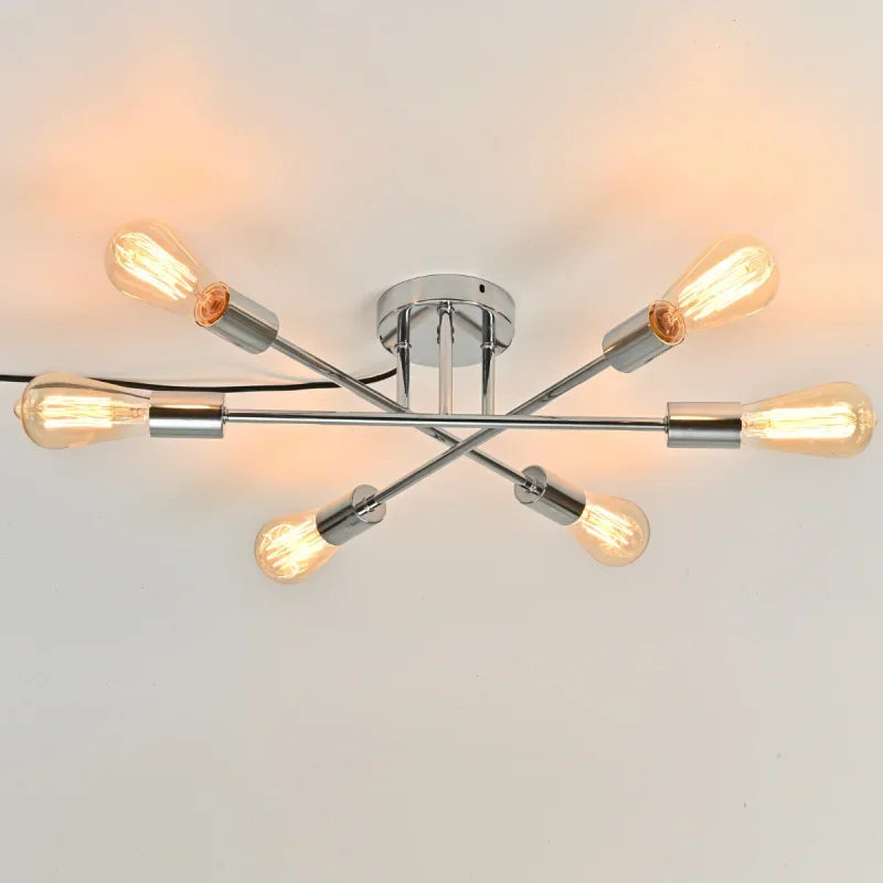lampe suspension led chrome doré noir moderne ampoules vintage éclairage quotidien monté surface cuisine