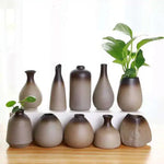 vases céramique gris moderne minimaliste décoration intérieure salon table haute température