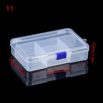 boîtes rangement transparentes empilables clips compartiments garage organisation bijoux diamants artisanat pilules