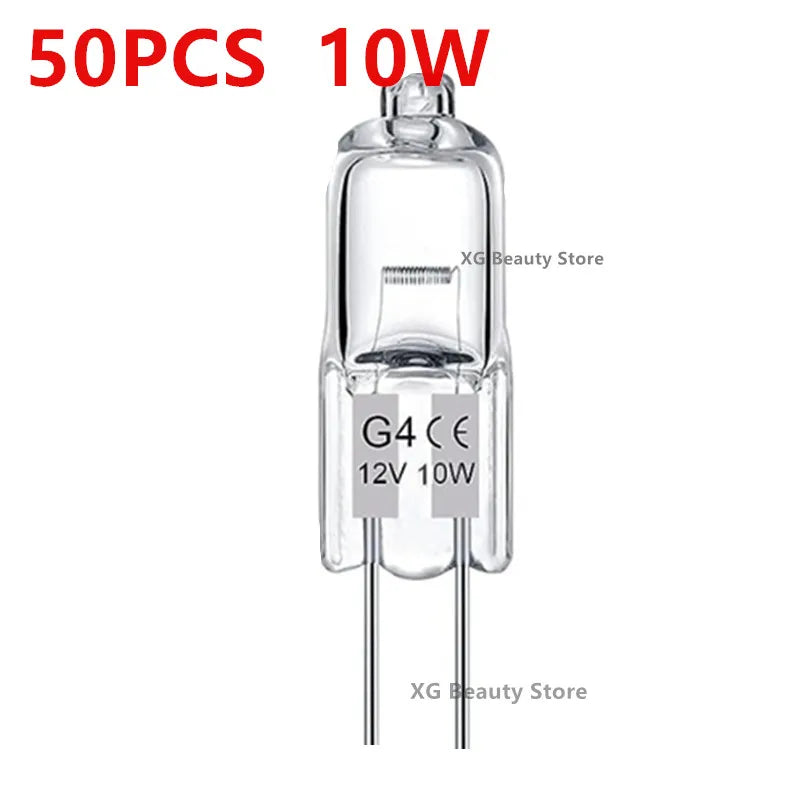 ampoules halogènes transparentes opalescentes base g4 coniques dimmables 2800k 10w 20w 10pcs 50pcs 100pcs