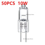 ampoules halogènes transparentes opalescentes base g4 coniques dimmables 2800k 10w 20w 10pcs 50pcs 100pcs