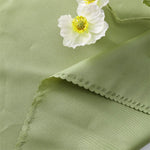 Une fleur blanche et jaune délicate pose sur un fond vert clair.