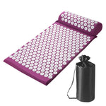 tapis massage acupression relaxation points blancs vert violet bleu moderne ergonomique sac transport