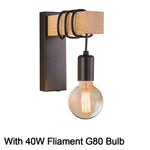 lampe murale industrielle moderne bois naturel noir verre opalin éclairage cuisine chambre coucher