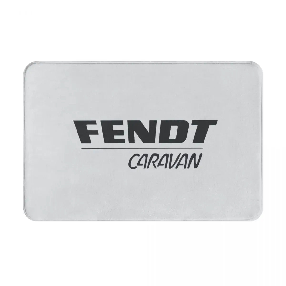 tapis bain blanc logo fendt caravan moderne imperméable antidérapant polyester coton