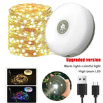 lampe camping led 10m étanche rechargeable decoration jardin blanc moderne fonctionnel