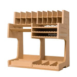 boîte rangement modélisme compartiments cartes peinture accessoires plateau central naturel pratique