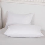 taies d'oreiller polyester non toxiques gris bleu blanc violet solides modernes hospitalières maison respectueuses