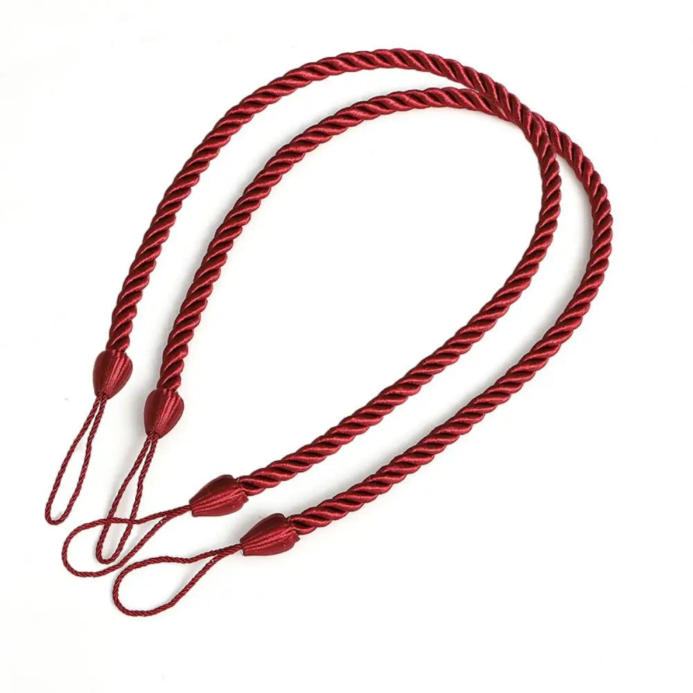 corde rideaux marron tressée moderne opacité fixations accessoire voilure coton pratique facile'utilisation chambre salon