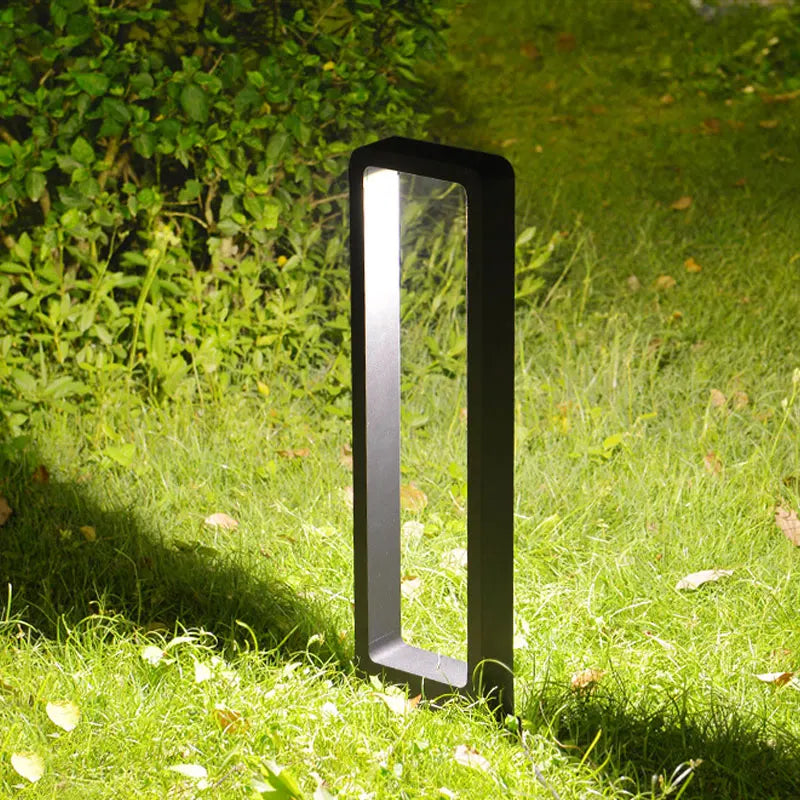 lampe led solaire moderne noire ip65 waterproof éclairage extérieur autonomie fixations inclusées